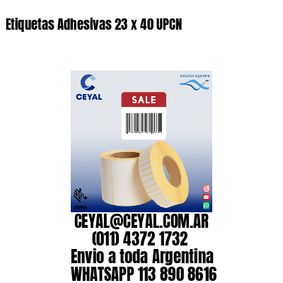 Etiquetas Adhesivas 23 x 40 UPCN