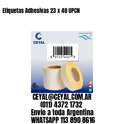 Etiquetas Adhesivas 23 x 40 UPCN