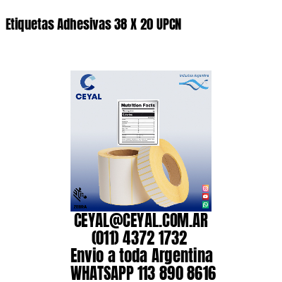 Etiquetas Adhesivas 38 X 20 UPCN