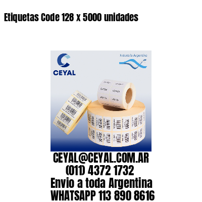 Etiquetas Code 128 x 5000 unidades