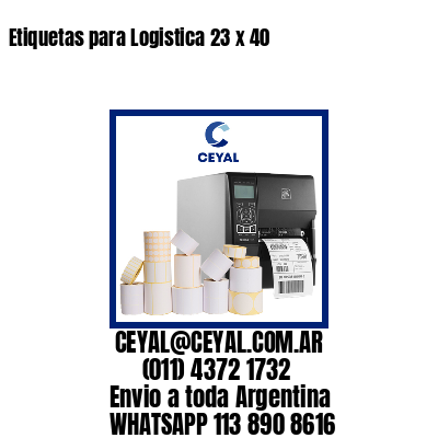 Etiquetas para Logistica 23 x 40