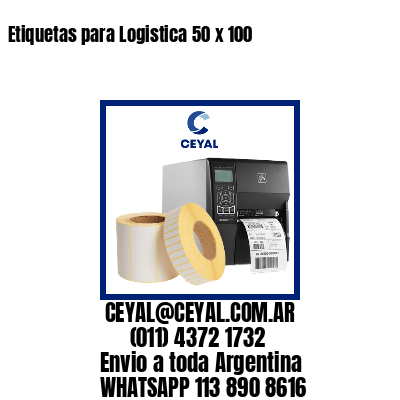 Etiquetas para Logistica 50 x 100