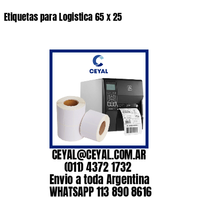 Etiquetas para Logistica 65 x 25