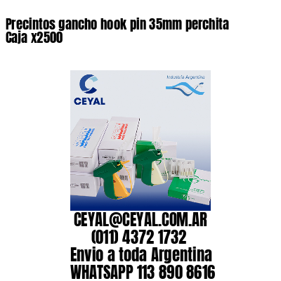 Precintos gancho hook pin 35mm perchita Caja x2500