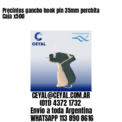 Precintos gancho hook pin 35mm perchita Caja x500