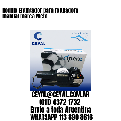 Rodillo Entintador para rotuladora manual marca Meto