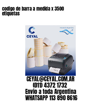 codigo de barra a medida x 3500 etiquetas