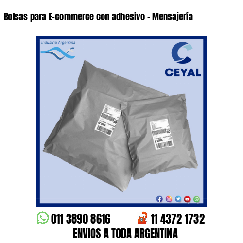 Bolsas para E-commerce con adhesivo – Mensajería