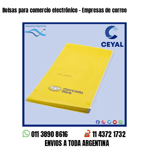 Bolsas para comercio electrónico – Empresas de correo