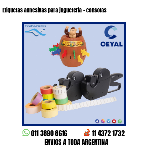 Etiquetas adhesivas para juguetería – consolas