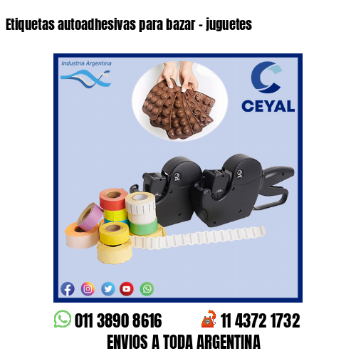 Etiquetas autoadhesivas para bazar – juguetes