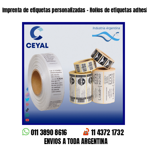 Imprenta de etiquetas personalizadas – Rollos de etiquetas adhesivas en blanco