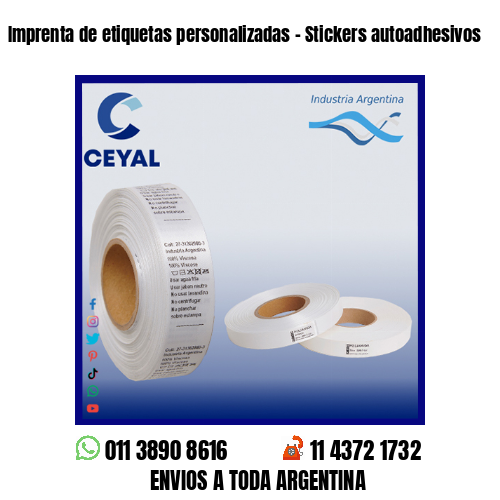 Imprenta de etiquetas personalizadas – Stickers autoadhesivos