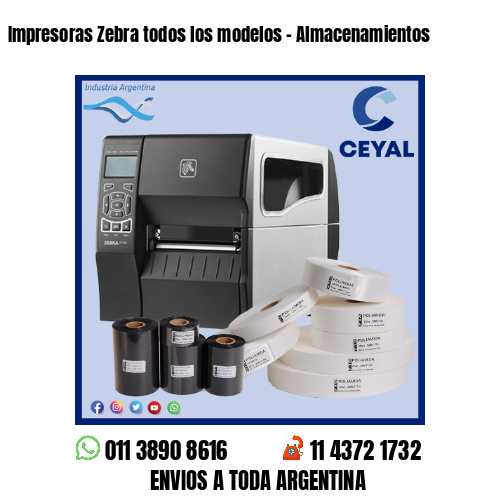 Impresoras Zebra todos los modelos – Almacenamientos