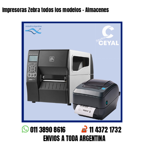 Impresoras Zebra todos los modelos – Almacenes