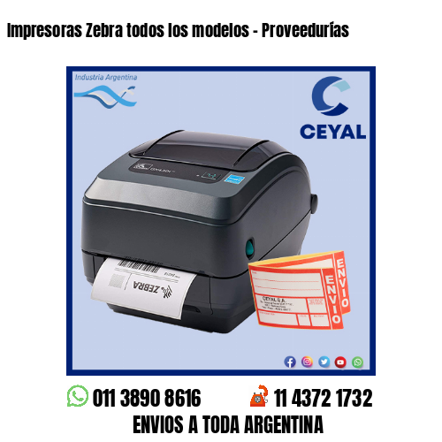 Impresoras Zebra todos los modelos – Proveedurías