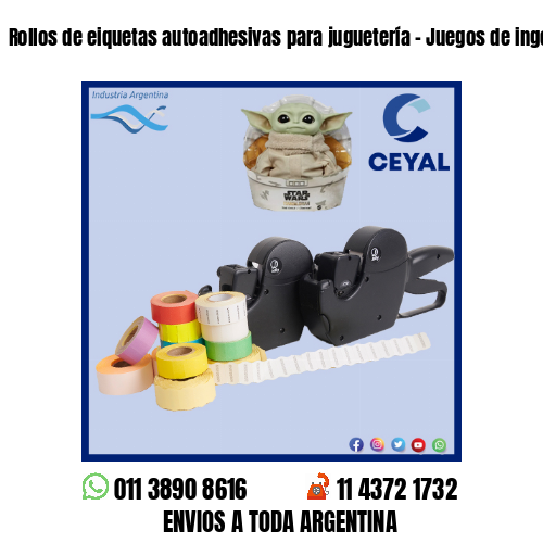 Rollos de eiquetas autoadhesivas para juguetería – Juegos de ingenio