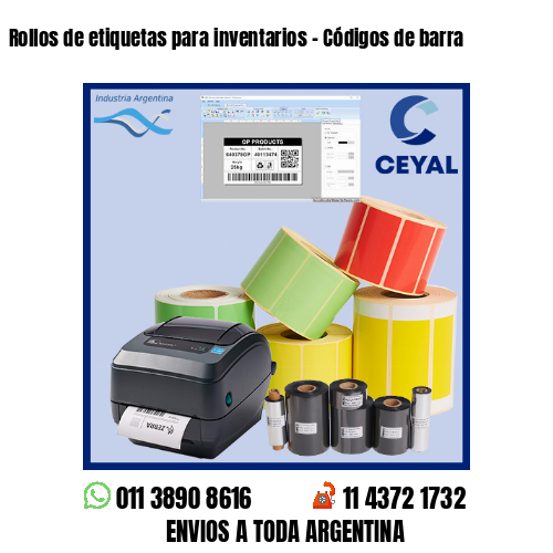 Rollos de etiquetas para inventarios – Códigos de barra