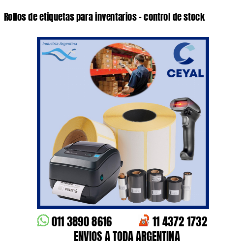 Rollos de etiquetas para inventarios – control de stock