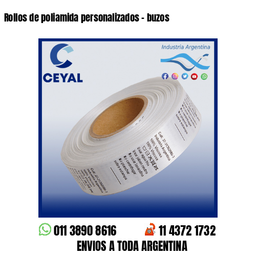 Rollos de poliamida personalizados – buzos