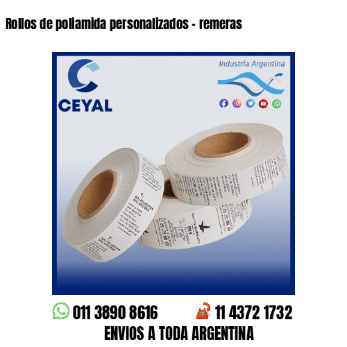 Rollos de poliamida personalizados – remeras