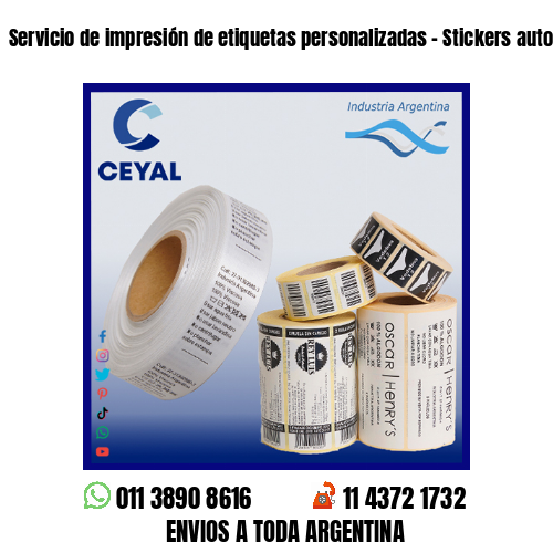 Servicio de impresión de etiquetas personalizadas – Stickers autoadhesivos