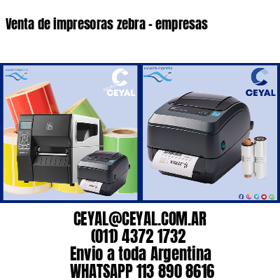 Venta de impresoras zebra – empresas