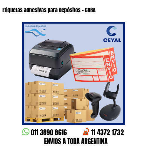 Etiquetas adhesivas para depósitos – CABA