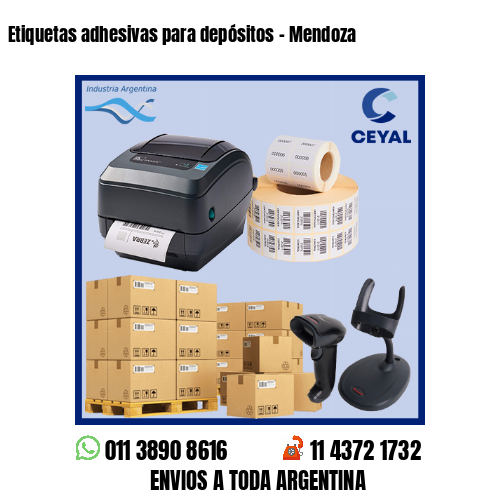 Etiquetas adhesivas para depósitos – Mendoza