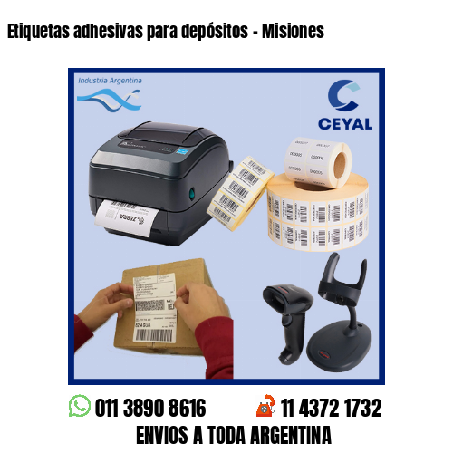 Etiquetas adhesivas para depósitos – Misiones