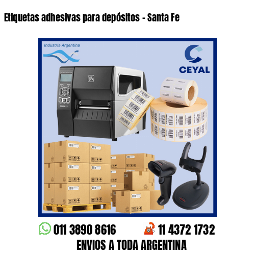 Etiquetas adhesivas para depósitos – Santa Fe