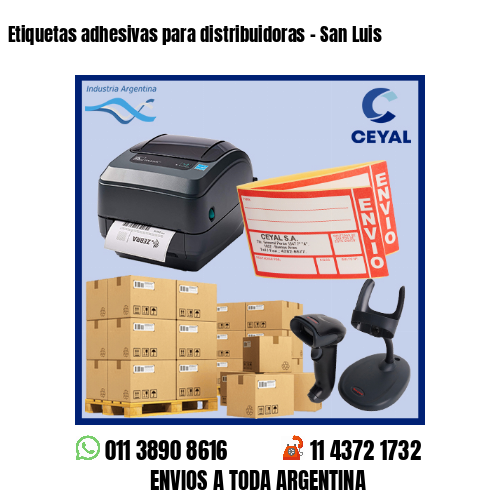 Etiquetas adhesivas para distribuidoras – San Luis