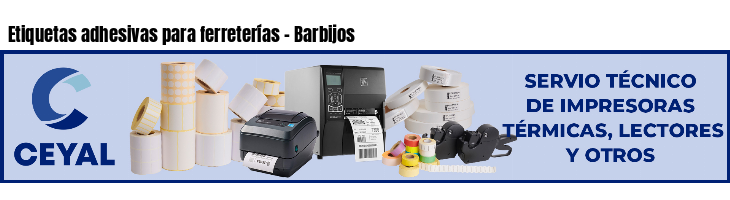 Etiquetas adhesivas para ferreterías - Barbijos