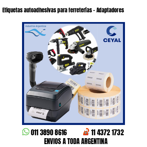 Etiquetas autoadhesivas para ferreterías – Adaptadores