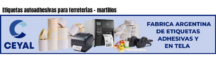 Etiquetas autoadhesivas para ferreterías - martillos