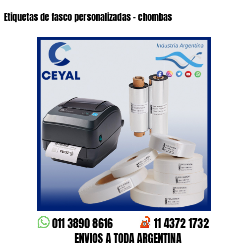 Etiquetas de fasco personalizadas – chombas