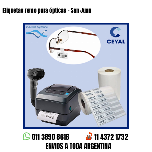 Etiquetas remo para ópticas – San Juan