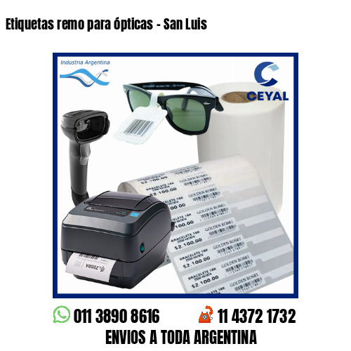 Etiquetas remo para ópticas – San Luis