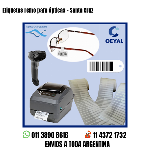 Etiquetas remo para ópticas – Santa Cruz