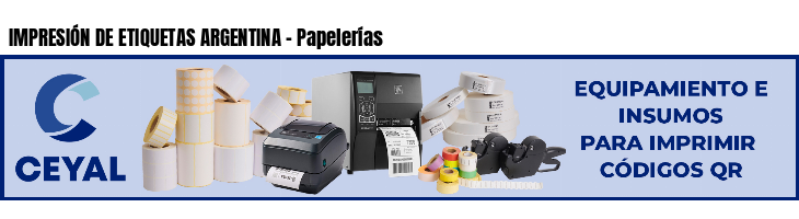 IMPRESIÓN DE ETIQUETAS ARGENTINA - Papelerías