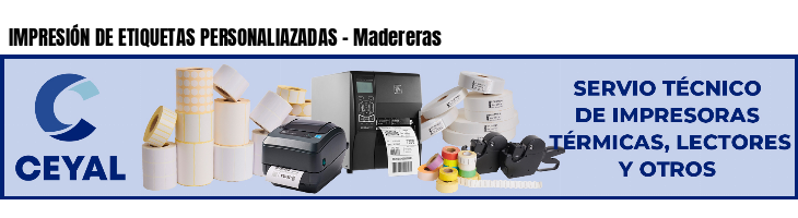 IMPRESIÓN DE ETIQUETAS PERSONALIAZADAS - Madereras