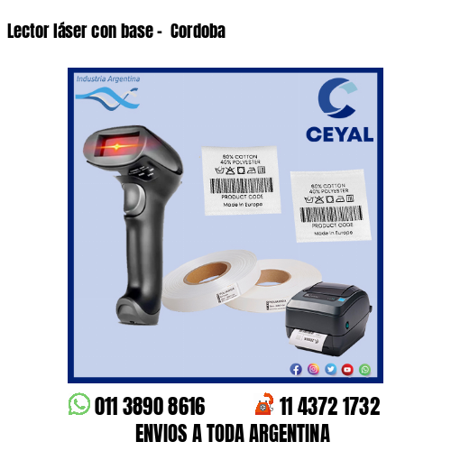 Lector láser con base –  Cordoba