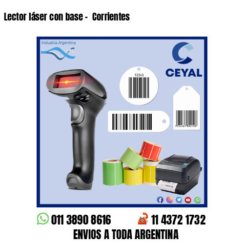 Lector láser con base –  Corrientes