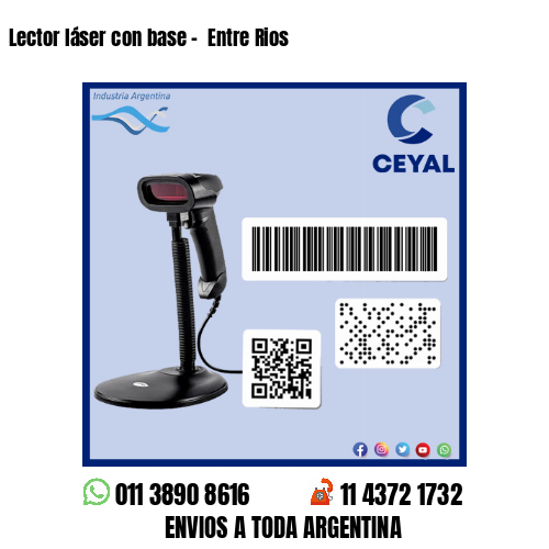 Lector láser con base –  Entre Rios