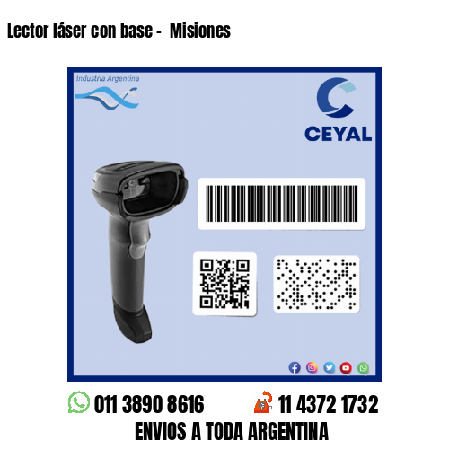 Lector láser con base –  Misiones