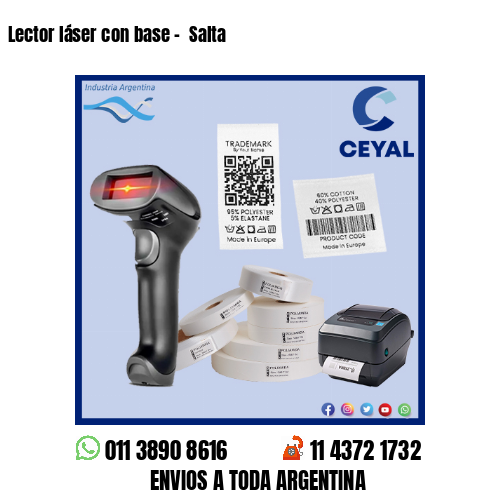 Lector láser con base –  Salta