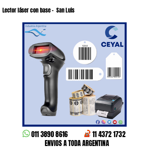 Lector láser con base –  San Luis