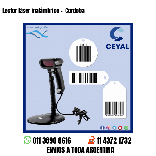 Lector láser inalámbrico –  Cordoba