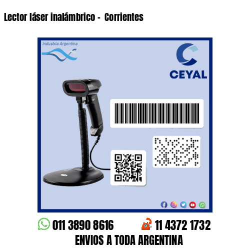 Lector láser inalámbrico –  Corrientes