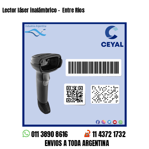 Lector láser inalámbrico –  Entre Rios